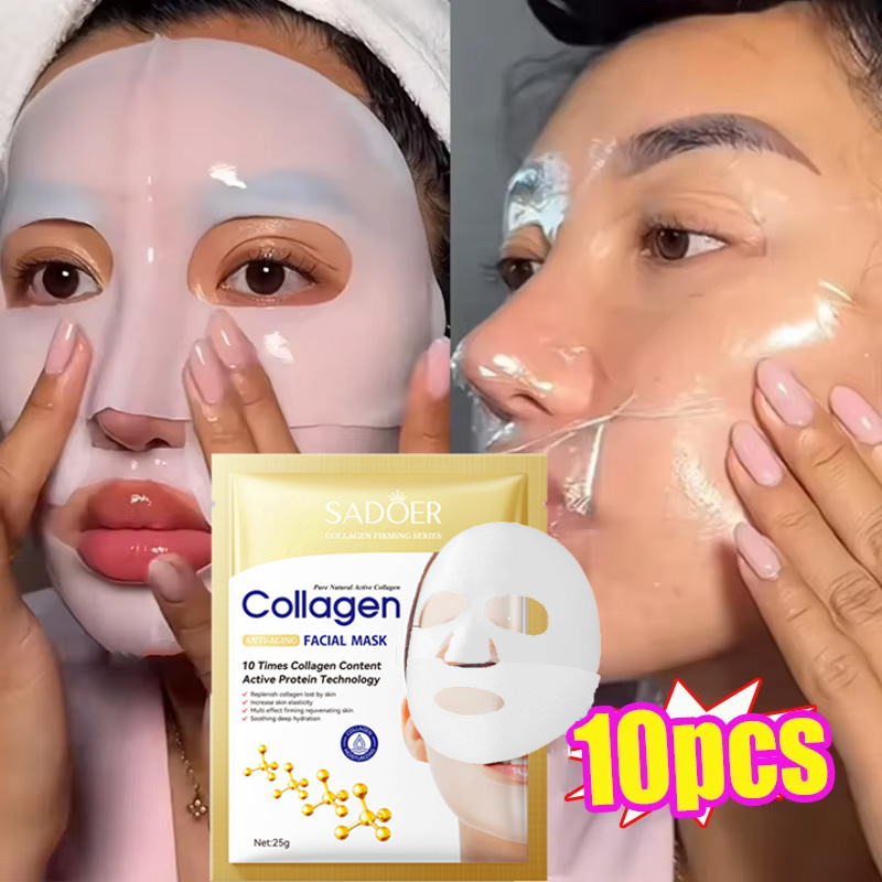 10PCS Collagene Anti Rughe Mas - Skincare Oily Skin recensione e prezzo